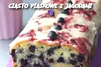 CIASTO PIASKOWE Z JAGODAMI 🫐