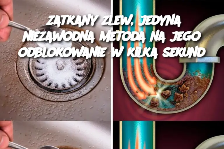 Zatkany zlew, jedyna niezawodna metoda na jego odblokowanie w kilka sekund