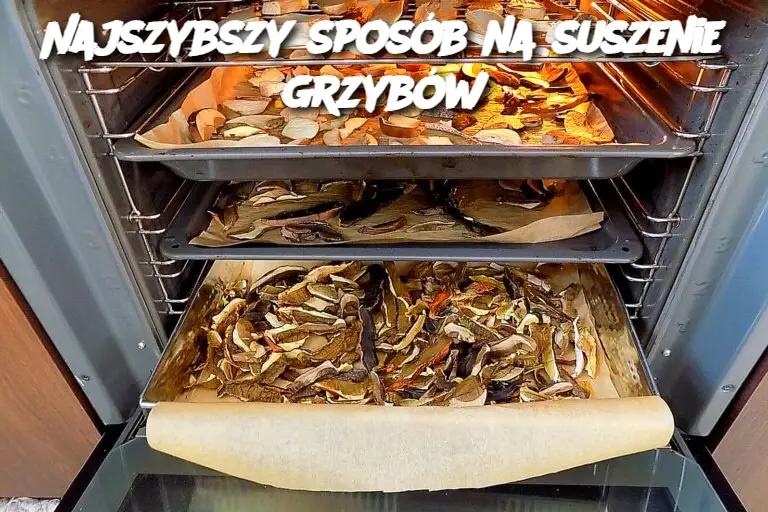 Najszybszy sposób na suszenie grzybów