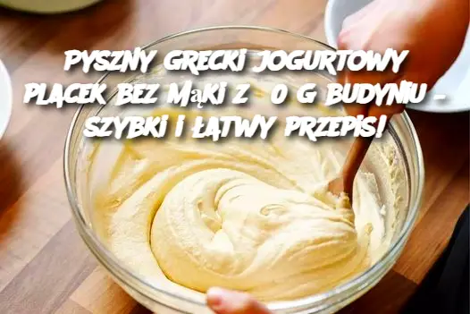 Pyszny Grecki Jogurtowy Placek Bez Mąki 🍋