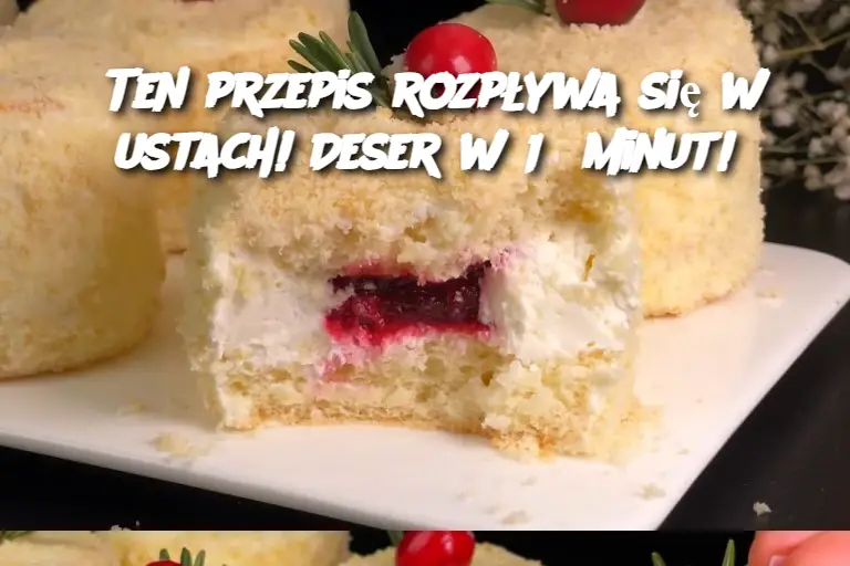 Ten przepis rozpływa się w ustach! Deser w 15 minut!