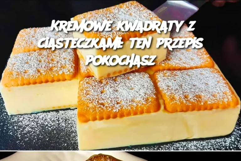 Kremowe kwadraty z ciasteczkami: ten przepis pokochasz